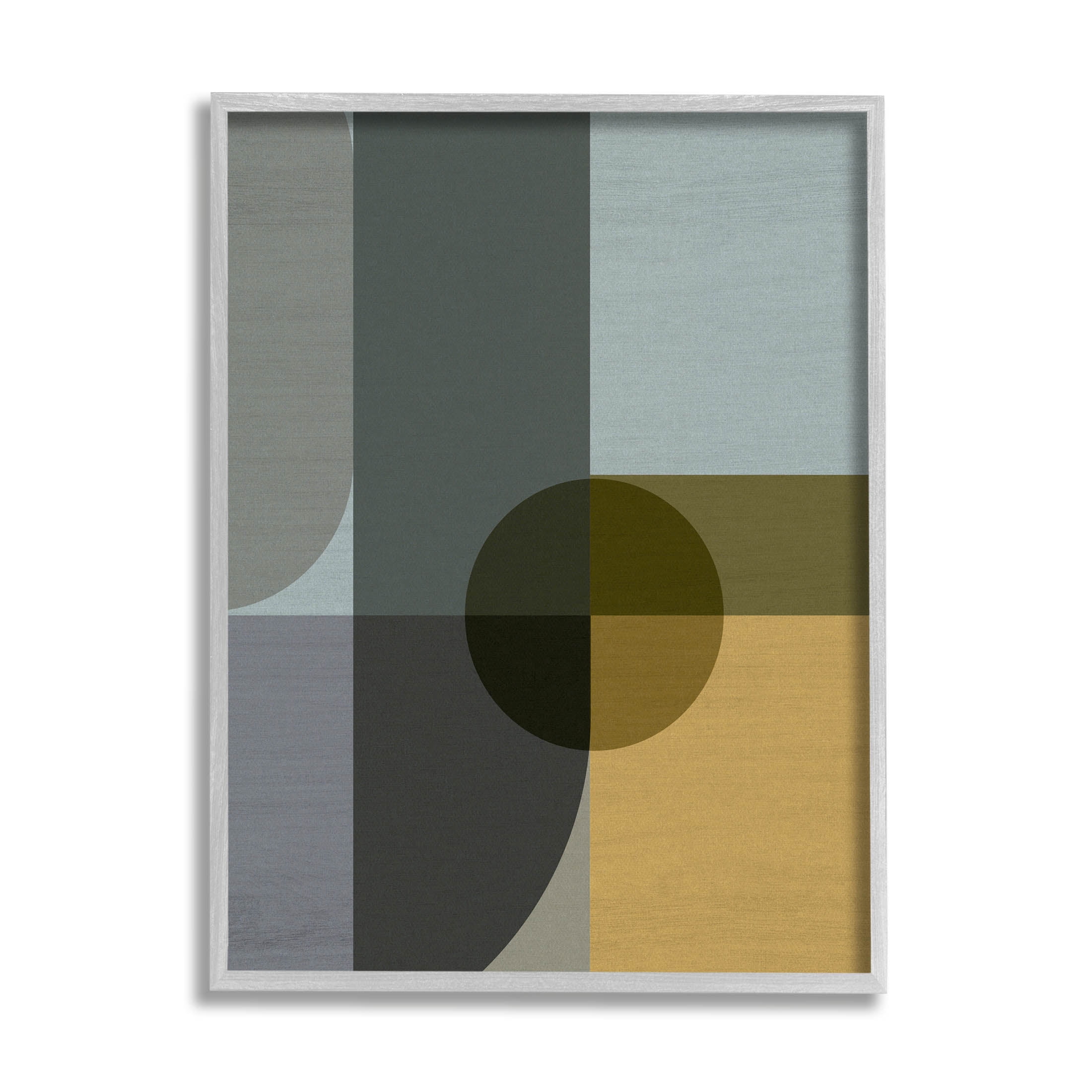 Geometric Arched Contemporary Shapes Abstract Graphic Art Gray Framed Art Print Wall Art