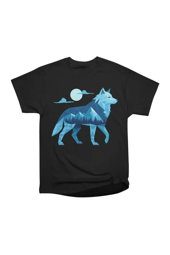 Geometric Arctic Wolf T-Shirt Tee Gift For Him Merch For Her Apparel For Friend