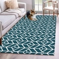 thumbnail image 1 of Geometric Area Rug 4x6 Washable Rug Non Slip Modern Abstract Lines Texture Teal Large Area Rug Indoor Floor Carpet for Entryway Bedroom Kitchen Living Room Home Office Dining Room Nursery, 1 of 7