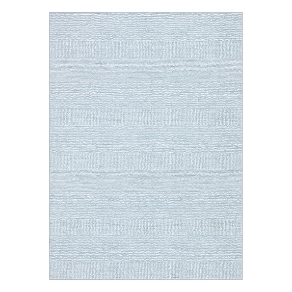 Geometric Area Rug 9x12 ft - Contemporary Washable Carpet for Bedroom