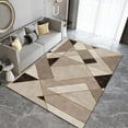 thumbnail image 1 of Geometric Area Rug Rectangular Triangle Indoor Decorative Non Slip so Machine Washable Apartment Living Room Bedroom Dining 4x6 Carpet Non-slip Soft Home Decor Modern Durable, 1 of 5