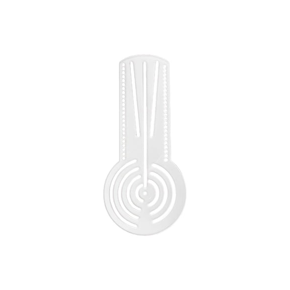 Geometric Art Painting Ruler Clear Acrylic Drawing Ruler with Measurements Scale For Sketching Doodling Detailed Drawing