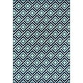 thumbnail image 1 of Geometric Baja Outdoor Rug in Blue - Rectangle 2'3" X 4'6", 1 of 4