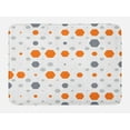 thumbnail image 1 of Geometric Bath Mat, Abstract Hexagon Pattern Modern Style Geometric Illustration Honeycomb, Plush Bathroom Decor Mat with Non Slip Backing, 29.5" X 17.5", Orange Grey Pale Grey, by Ambesonne, 1 of 2
