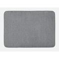 thumbnail image 1 of Geometric Bath Mat, Interlinking Round Edged Squares Forming Tileable Pattern, Plush Bathroom Decor Mat with Non Slip Backing, 29.5" X 17.5", Pearl Taupe Grey, by Ambesonne, 1 of 2