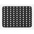 thumbnail image 1 of Geometric Bath Mat, Monotone Symmetric Order Pattern of Repetitive Squares and Bars, Plush Bathroom Decor Mat with Non Slip Backing, 29.5" X 17.5", Charcoal Grey and White, by Ambesonne, 1 of 2