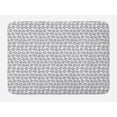 thumbnail image 1 of Geometric Bath Mat, Repetitive with Triangles in Greyscale Tones, Plush Bathroom Decor Mat with Non Slip Backing, 29.5" X 17.5", Dimgray Pale Grey, by Ambesonne, 1 of 2
