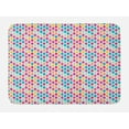 thumbnail image 1 of Geometric Bath Mat, Rhombus Shapes Abstract Illustration Rainbow Colored Geometric Angular Pattern, Plush Bathroom Decor Mat with Non Slip Backing, 29.5" X 17.5", Multicolor, by Ambesonne, 1 of 2