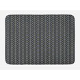 thumbnail image 1 of Geometric Bath Mat, Tribal Inspired Rhombuses and Triangles Pattern, Plush Bathroom Decor Mat with Non Slip Backing, 29.5" X 17.5", Blue Grey Camel, by Ambesonne, 1 of 2