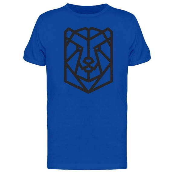 Geometric Bear Head Logo T-Shirt Men -Image by Shutterstock, Male Large