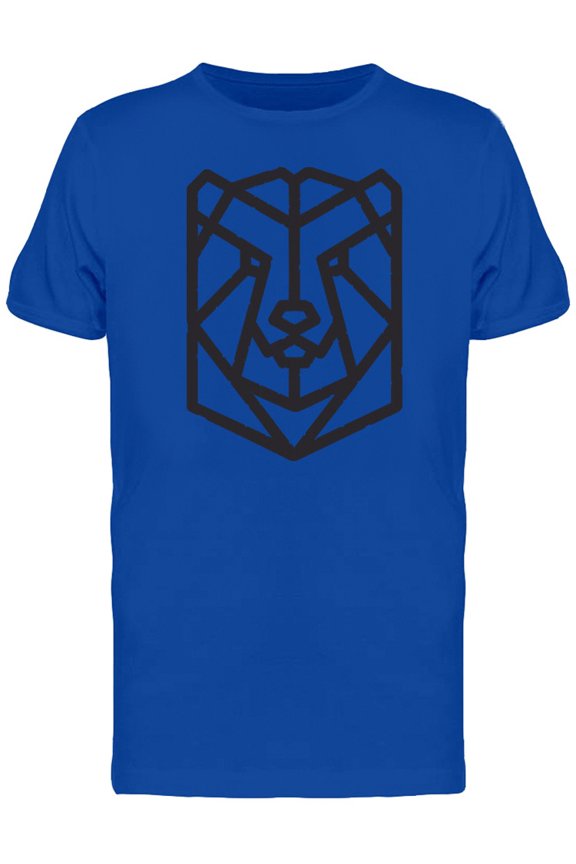 Geometric Bear Head Logo T-Shirt Men -Image by Shutterstock, Male Large