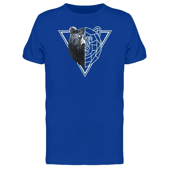 Geometric Bear Head T-Shirt Men -Image by Shutterstock, Male x-Large