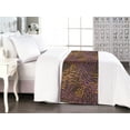 thumbnail image 1 of Geometric Bed Runner, Abstract Dash Lines with Colorful Design Forms Retro Groovy Vibes, Decorative Accent Bedding Scarf for Hotels Homes & Guest Rooms, King, Fuchsia Pale Earth Yellow, by Ambesonne, 1 of 3