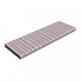 thumbnail image 1 of Geometric Bench Pad, Stripes Pattern Modern Art Inspired Abstract Geometric Vertical Lines, HR Foam Cushion with Decorative Fabric Cover, 45" x 15" x 2", Warm Taupe Pink White, by Ambesonne, 1 of 3