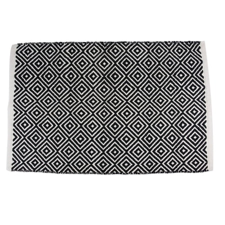 DII Black Rug Diamond