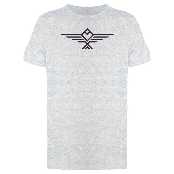 Geometric Black Eagle Shape T-Shirt Men -Image by Shutterstock, Male Medium