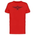 thumbnail image 1 of Geometric Black Eagle Shape T-Shirt Men -Image by Shutterstock, Male Medium, 1 of 2