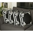 thumbnail image 1 of Geometric Black&White Square 20" x 20" Decorative Throw Pillow Cover SET Of 4, 1 of 5