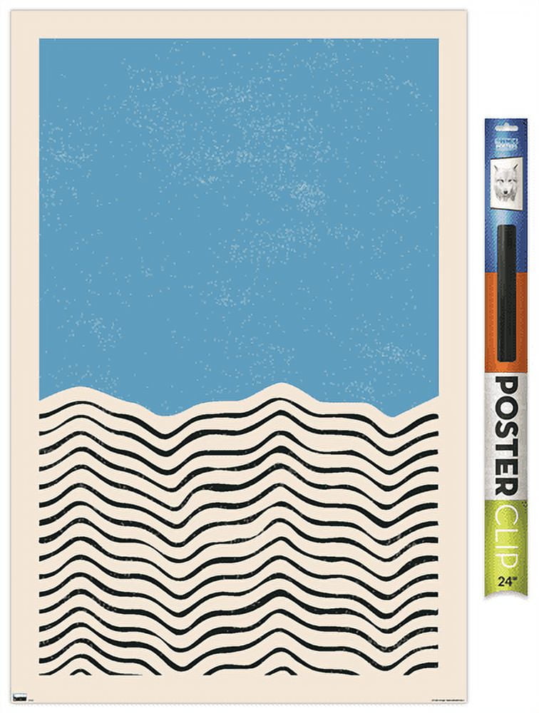 Geometric - Blue Wall Poster, 22.375" x 34"