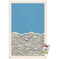 thumbnail image 1 of Geometric - Blue Wall Poster with Pushpins, 22.375" x 34", 1 of 3