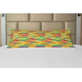 thumbnail image 1 of Geometric Body Pillow Case Cover with Zipper, Funky Formless Prehistoric Tiles Vivid Contrast Fashion, Decorative Accent Long Pillowcase, Jade Green Marigold, by Ambesonne, 1 of 1