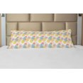 thumbnail image 1 of Geometric Body Pillow Case Cover with Zipper, Modern Illustration with Unusual Trippy Lines and Simple Rectangle Shapes Print, Decorative Accent Long Pillowcase, Multicolor, by Ambesonne, 1 of 1