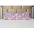 thumbnail image 1 of Geometric Body Pillow Case Cover with Zipper, Trippy Abstract Watercolor Mix Funky Structured Hand Drawn Print, Decorative Accent Long Pillowcase, Multicolor, by Ambesonne, 1 of 1