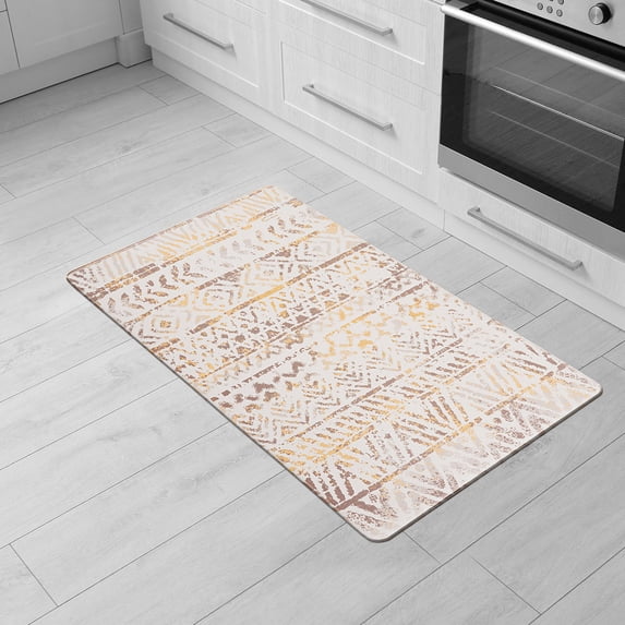 Geometric Bohemian 18"x30" Yellow Anti-Fatigue Standing Mat