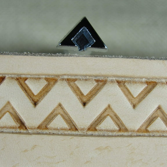 Geometric Border Leather Stamp, O150, Stamping Tool