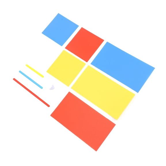 Geometric Building Stick Blocks Multi Vibrant Colors 3D Educational Stacking Construction Toy Set (213 Pieces / 7.5 oz)