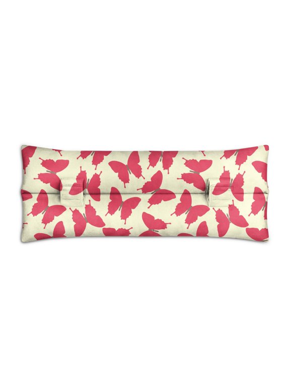 Geometric Butterfly Pattern Mastectomy Pillow for Car - Post-Surgery Seatbelt Cushion with Romantic Design - Chest Protector After Heart Surgery