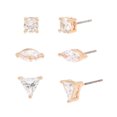 thumbnail image 1 of Geometric CZ Stone Stud Earrings Set, 1 of 2