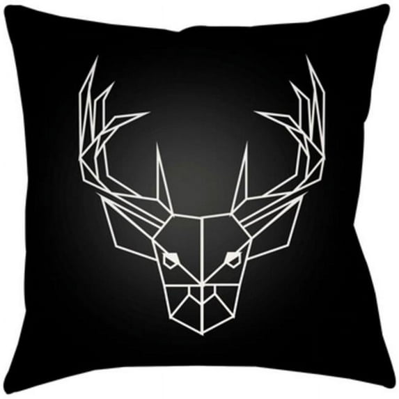 Geometric Caribou 18 x 18 x 4 Throw Pillow
