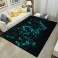 thumbnail image 1 of Geometric Carpets Dark Neon Lights Rugs Home Gaming Room Decor for Livingroom Bedroom Teens bedside Mat E-Sport Rug, 1 of 7