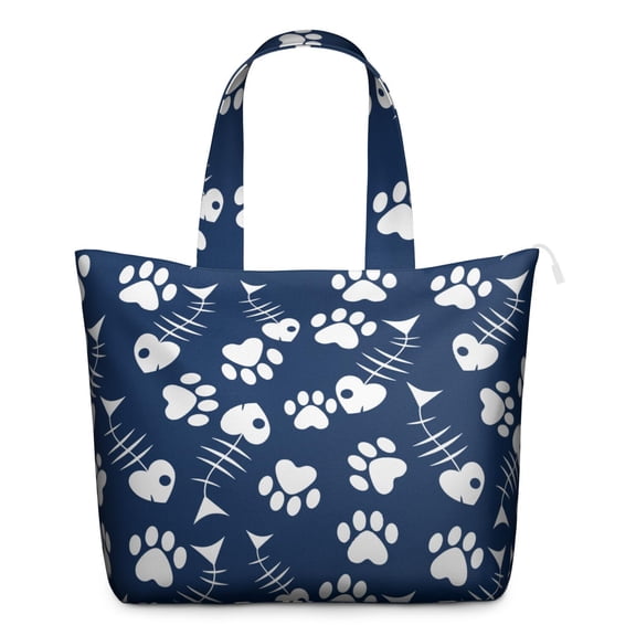 Geometric Cat Pattern Travel Bag, Abstract Cat Art Weekender Duffel Tote, Large Capacity Carry-on Bag for Women