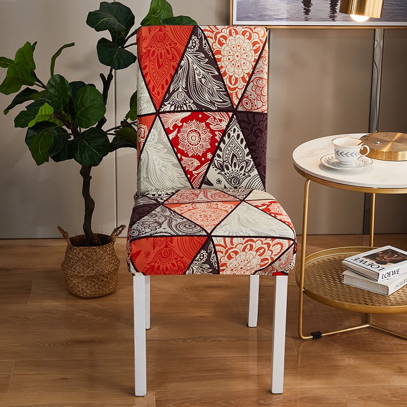 Geometric Chair Cover Home Spandex Stretch Slipcovers Chair Seat Covers
