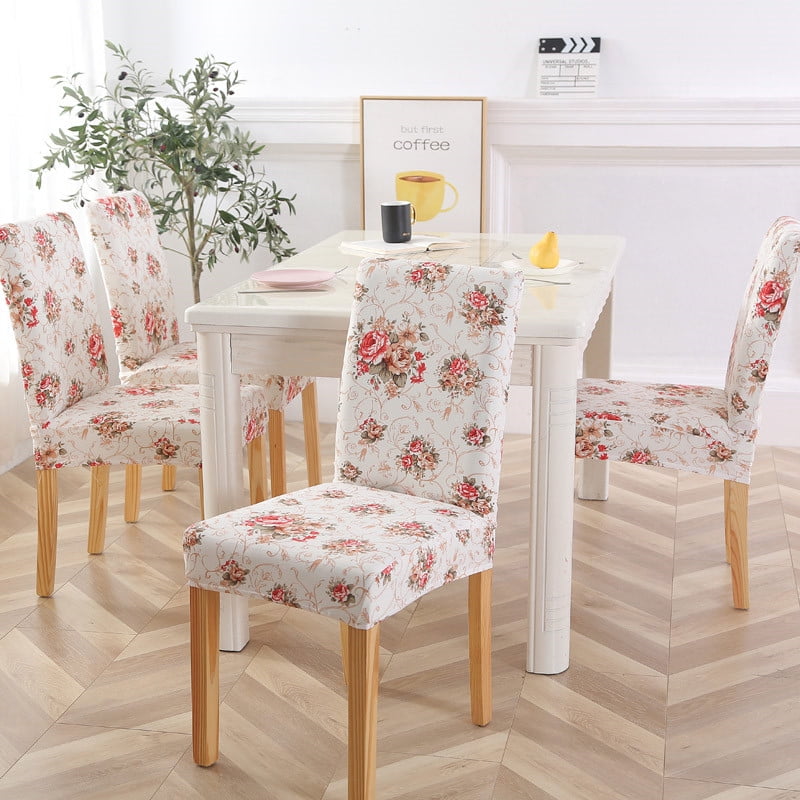 Geometric Chair Cover Seat Protector Chair Covers for Dining Room