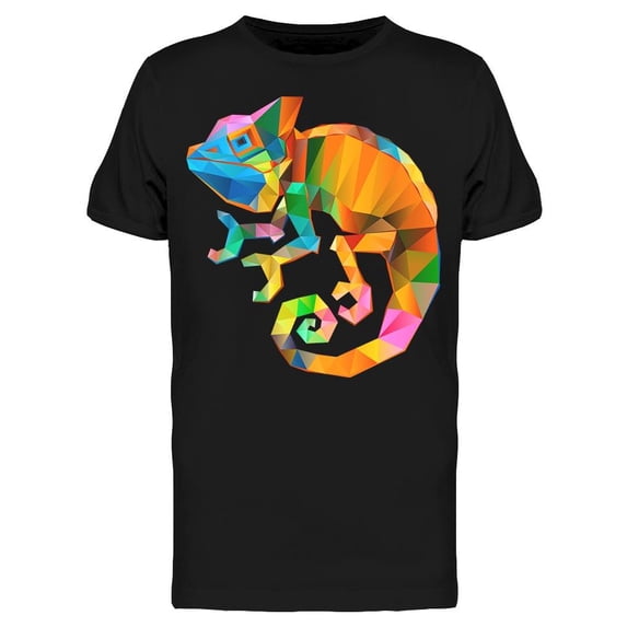 Geometric Chamaleon T-Shirt Men -Image by Shutterstock, Male Small