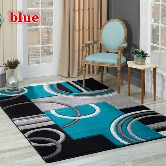 Geometric Circle Carpet for Living Room r Sofa Table Large Area Rug Bedroom Nonslip Floor Mat Hallway Balcony Mat Alfombra