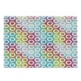 thumbnail image 1 of Geometric Circle Cutting Board, Digital Oval Bands on Vibrant Background Bubble Forms on Fractal Image, Decorative Tempered Glass Cutting and Serving Board, Large Size, Multicolor, by Ambesonne, 1 of 1