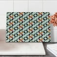 thumbnail image 1 of Geometric Circle Cutting Board, Dimensional Ring Forms Series Tones Hispter Bohemian Design Image, Decorative Tempered Glass Cutting and Serving Board, Small Size, Multicolor, by Ambesonne, 1 of 1