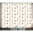 thumbnail image 1 of Ambesonne Geometric Curtains 2 Panel Set, Circes Sports Fun, 108" x 90", Multicolor, 1 of 3