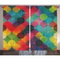 thumbnail image 1 of Ambesonne Digital Curtains 2 Panel Set, Futuristic, 108" x 84", Multicolor, 1 of 3