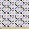 thumbnail image 1 of Ambesonne Geometric Fabric by the Yard Upholstery, Retro Circles Leaf, 2 Yards, Multicolor, 1 of 5