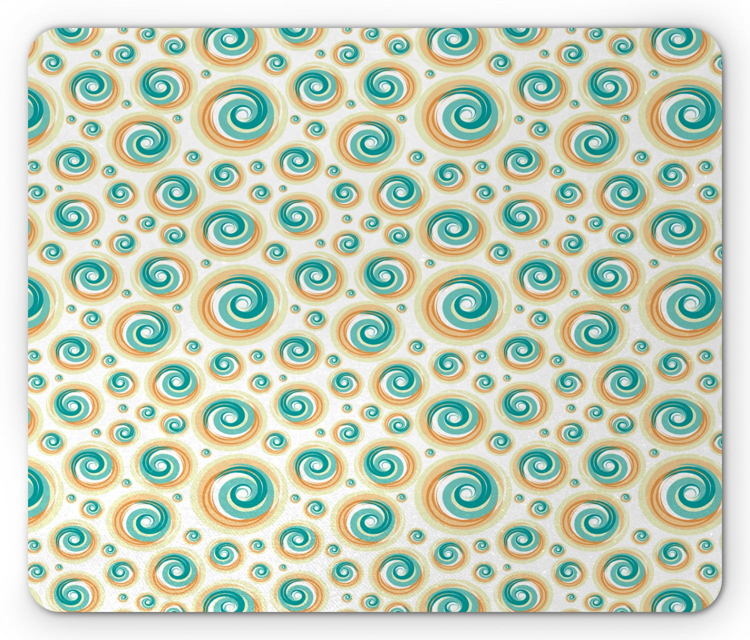 Krocoworld – Tappetino Per Mouse 'The Spiral' – 30x25 Cm – Bordi Intrecciati – Base Antiscivolo – Per Gamer E Ufficio