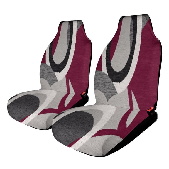 Geometric Circle Rug Car Seat Covers Car Accessories Pack of 2 Universal Front Seat Protective Cover