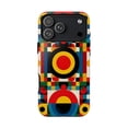 thumbnail image 1 of Geometric Circle Shapes Colorful Abstract Pattern Artistic Phone Case with iPhone 11 to 17 Pro Max, 1 of 2