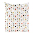 thumbnail image 1 of Geometric Circle Soft Flannel Fleece Throw Blanket, Big and Small Circle Spread in Different Tones Spots Fun Artwork, Cozy Plush for Indoor and Outdoor Use, 60" x 80", Multicolor, by Ambesonne, 1 of 6