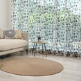 thumbnail image 1 of Geometric Circle Tulle Curtains with Rod Pocket, Abstract Various Round Pattern with Reflections in Minimalist Design, Sheer Drape for Wedding Party 2 Panels, 7 Sizes, Black White, by Ambesonne, 1 of 3