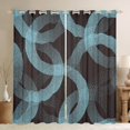 thumbnail image 1 of Geometric Circles Curtains & Drapes Stippled Dotted Circle Blackout Curtains Youth Adults, 52''Wx84''L Vintage Abstract Art Curtains Living Room Decor, 1 of 5
